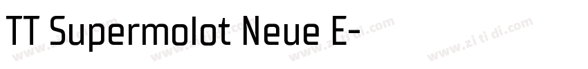 TT Supermolot Neue E字体转换